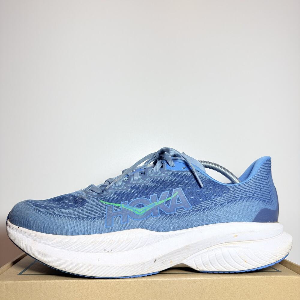 HOKA Mach 6 Blue Men's Running Shoes Size 12.5 Athletic Sneaker Daily Trainer